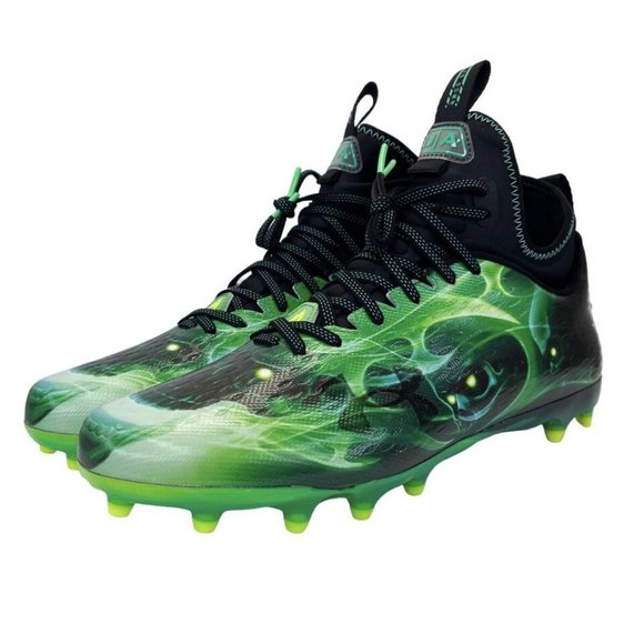 Under Armour Men’s Spotlight Lux MC LE Slime Football Cleats 3025376-001 Size 14